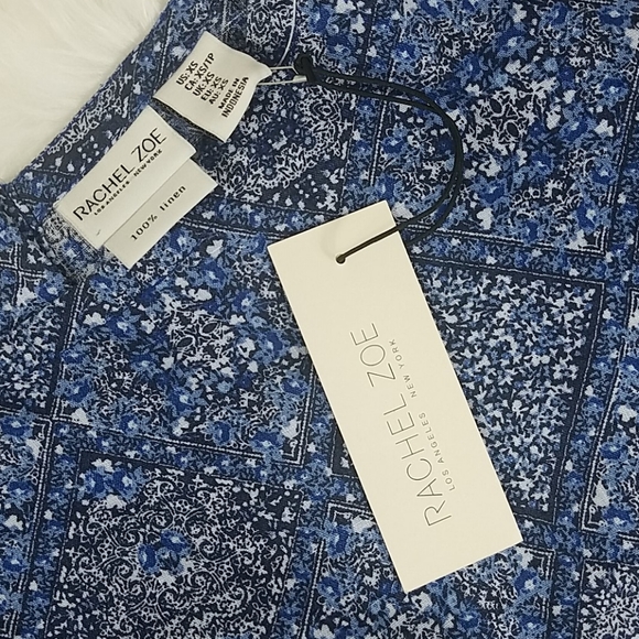 Rachel Zoe, 0172, Boxy cut 100% Linen top, Sz x/s - Picture 8 of 9